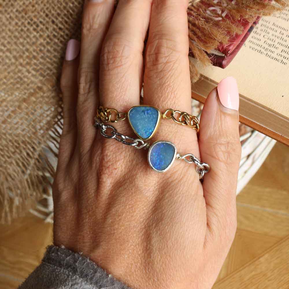 Collana Choker "Mare blu" Silver