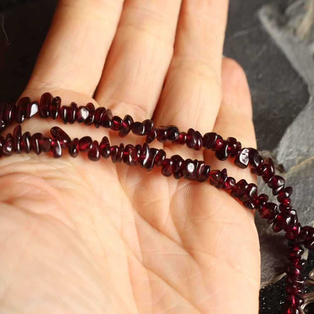 Collana Totem "Serpente" Granato - Riservato Betta