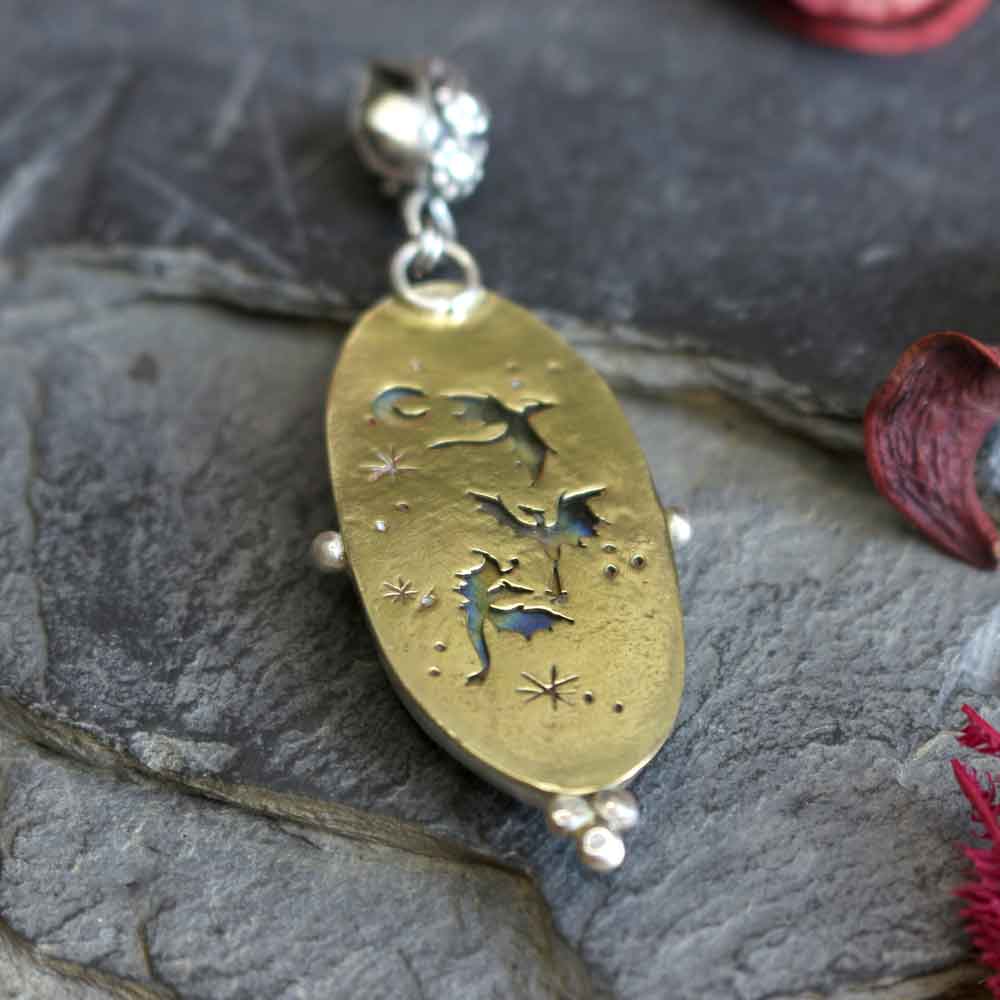 Ciondolo Totem "Il Drago" - Labradorite