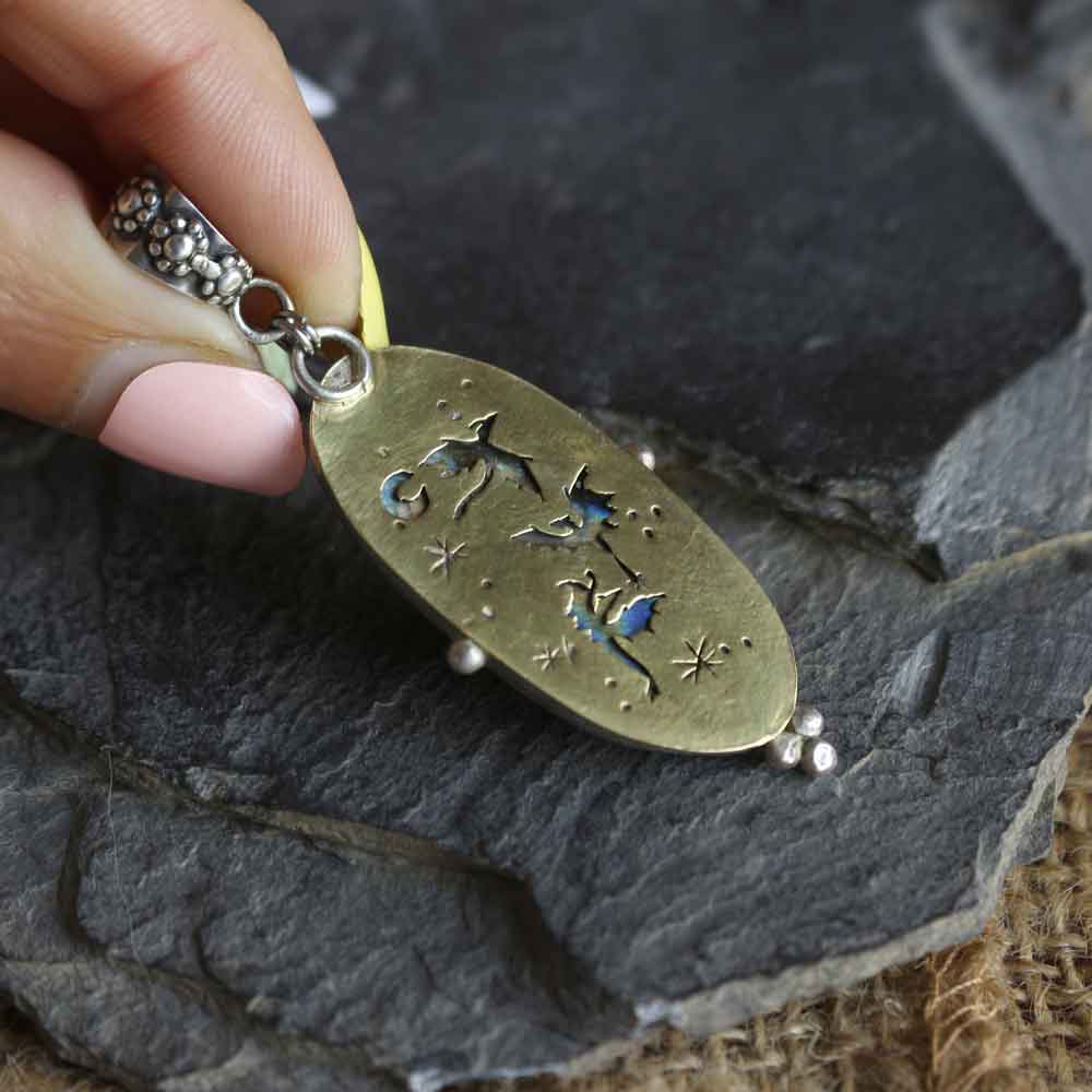 Ciondolo Totem "Il Drago" - Labradorite