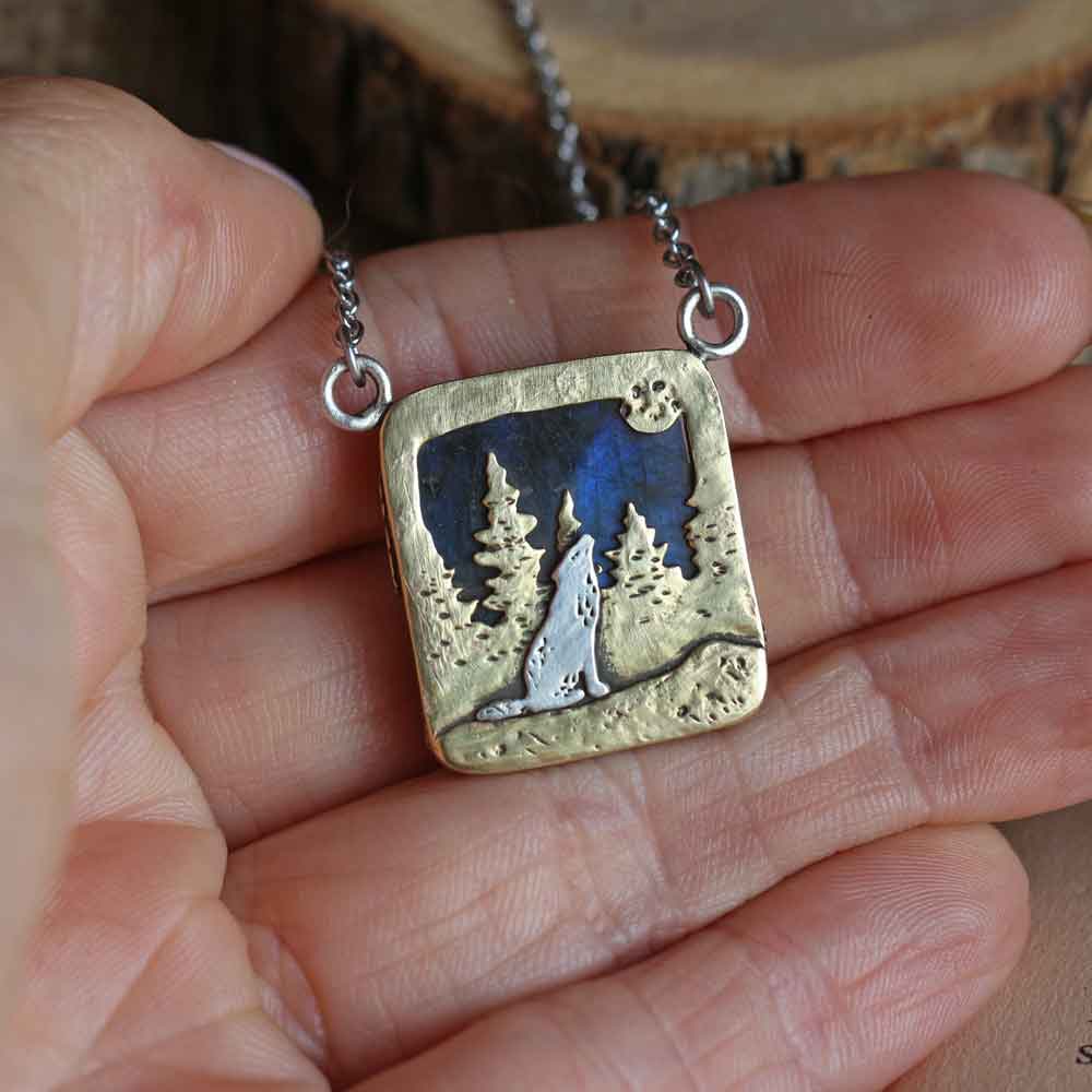 TOTEM "Il Lupo" - Labradorite - Riservato per Silvia T.