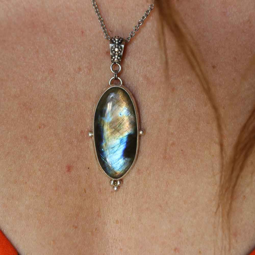 Ciondolo Totem "Il Drago" - Labradorite