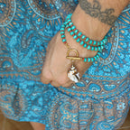 Collana Turchese magnesite con conchiglia