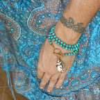 Collana Turchese magnesite con conchiglia